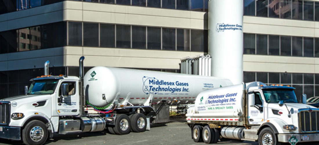 In 2002 Middlesex Gases & Technologies transitions into distributing bulk and MicroBulk cryogenic products.