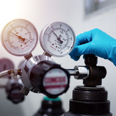 Image of tank gas pressure gauges