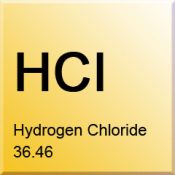 A photo of the element hydrogen chloride
