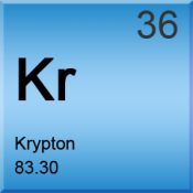 A photo of the element Krypton