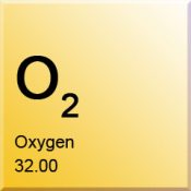 A photo of the element Oxygen
