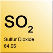 A photo of the element Sulfur Dioxide