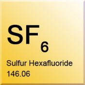 A photo of the element Sulfur Hexafluoride